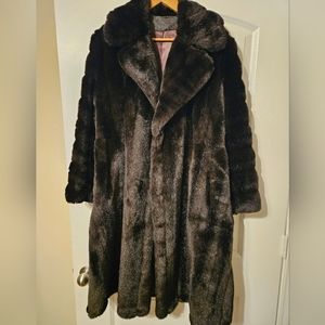 Vintage Tissavel of France Unisex Faux Fur Coat